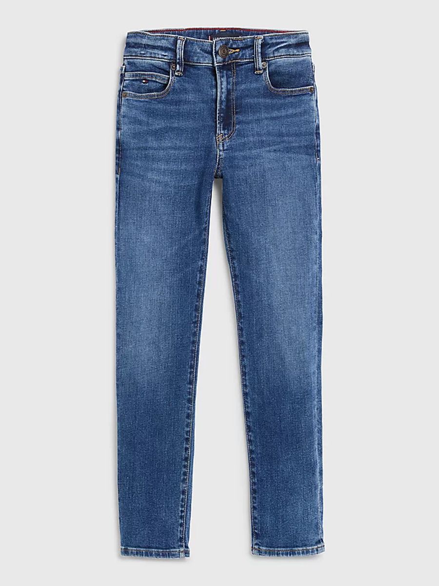 Jeans cinque tasche in cotone strech