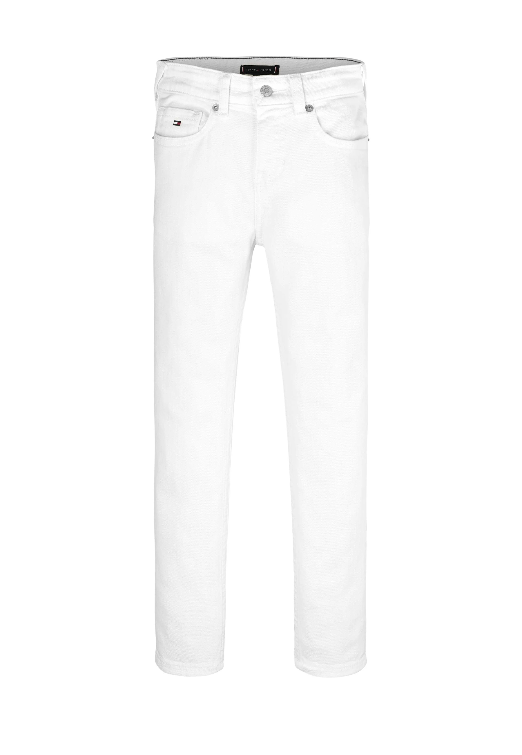 Jeans bianco Ricamato