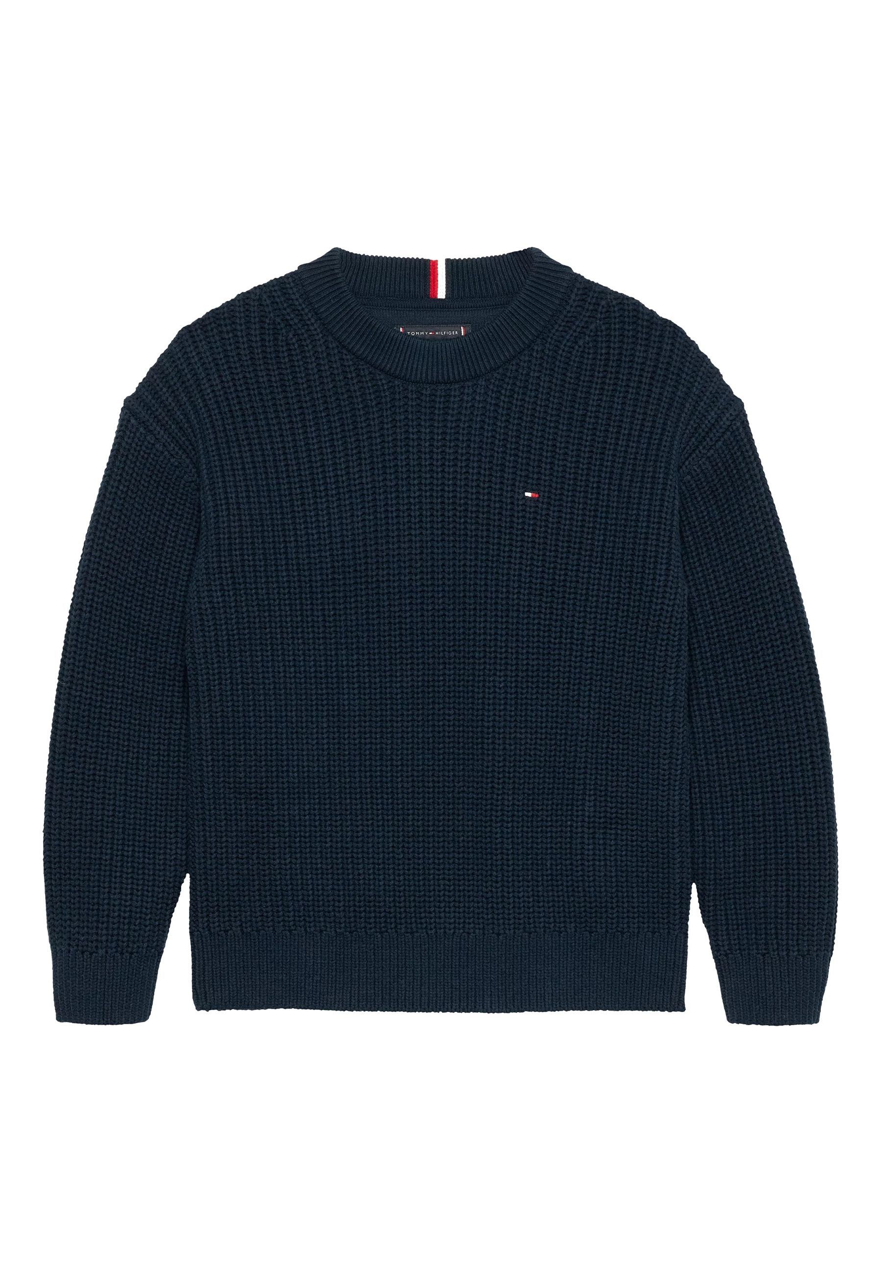 Maglia con scollo a C mezzo cardigan