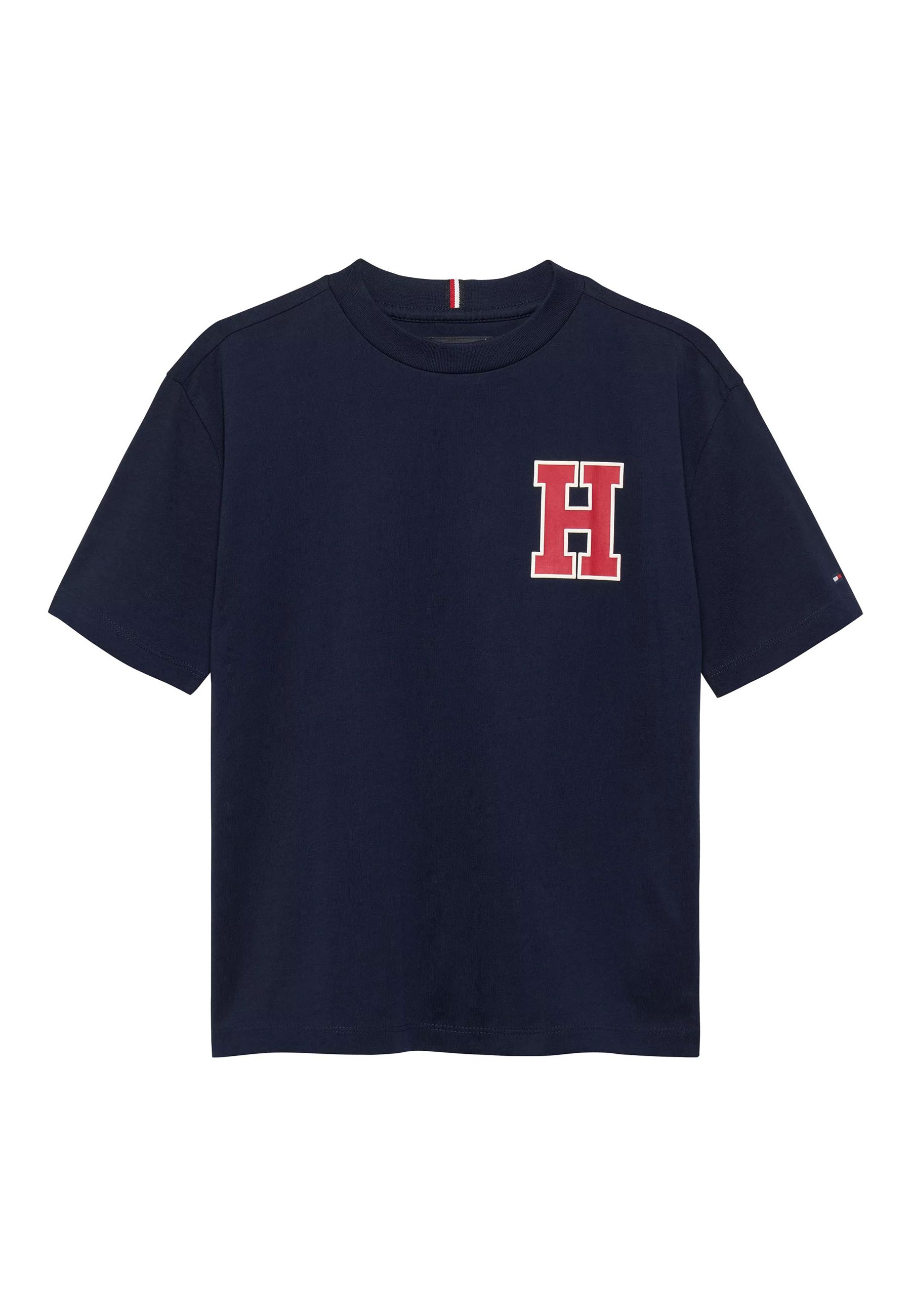 T-shirt con stampa fronte retro varsity