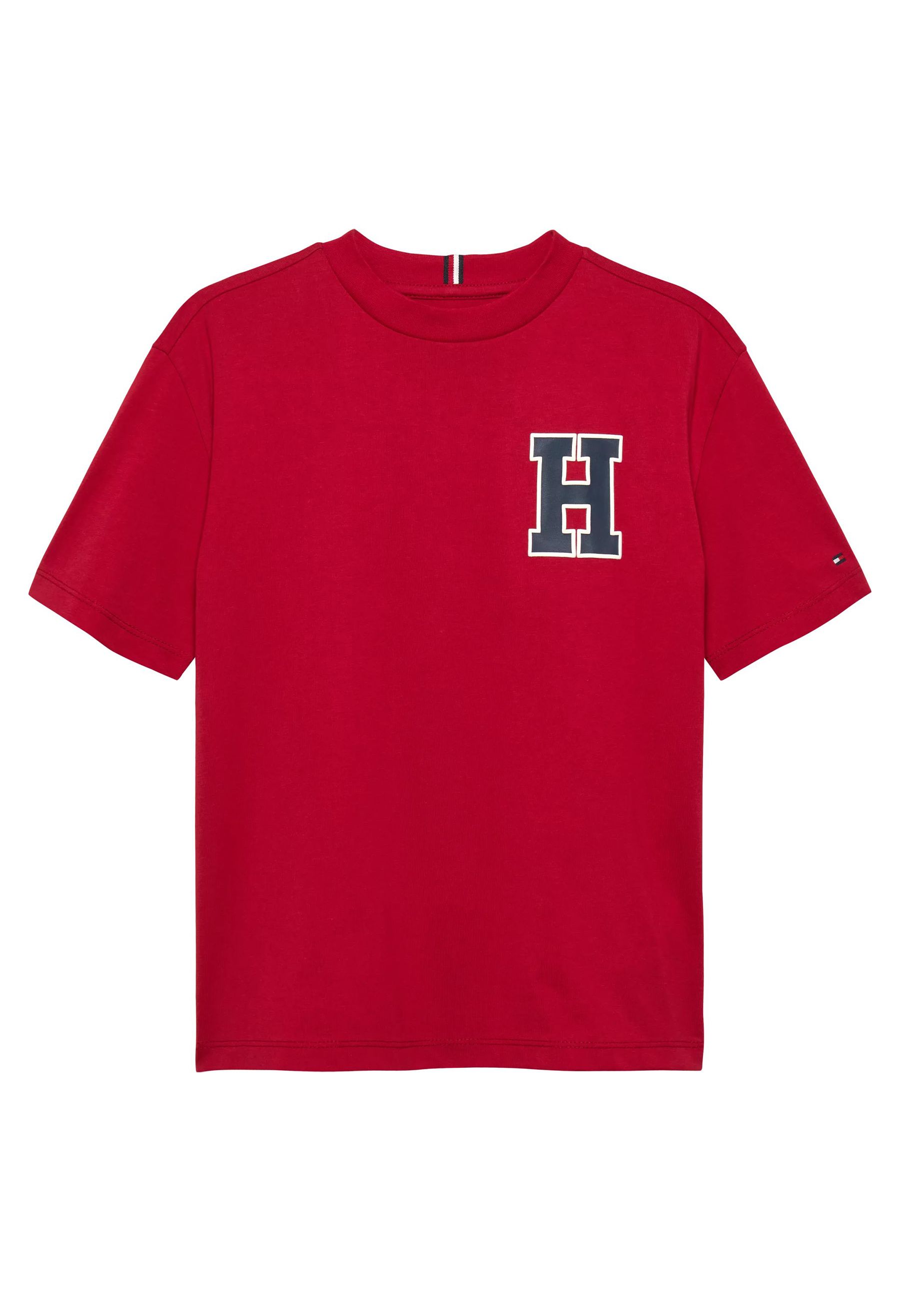 T-shirt con stampa fronte retro varsity