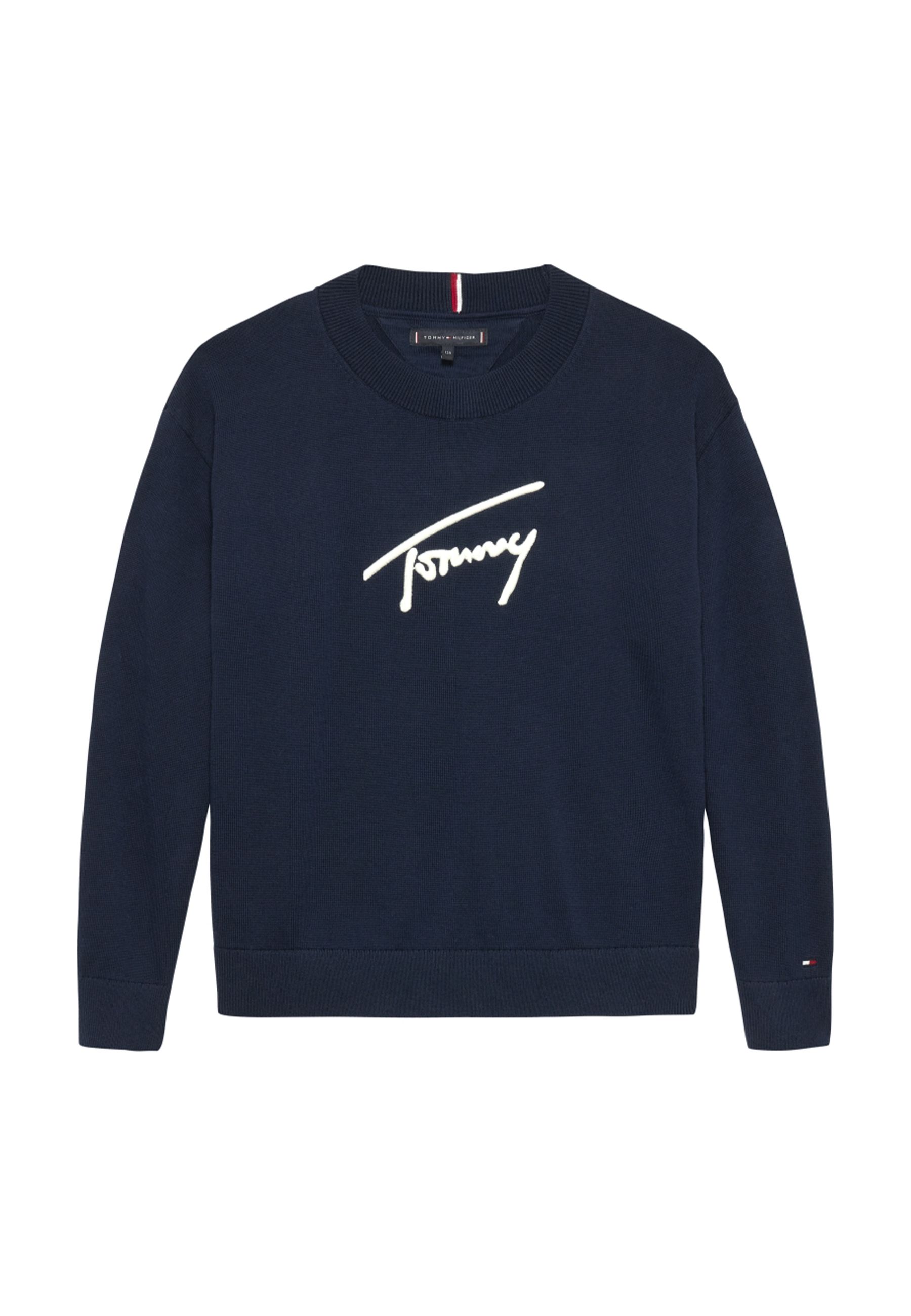 Maglia girocollo Varsity con logo blu
