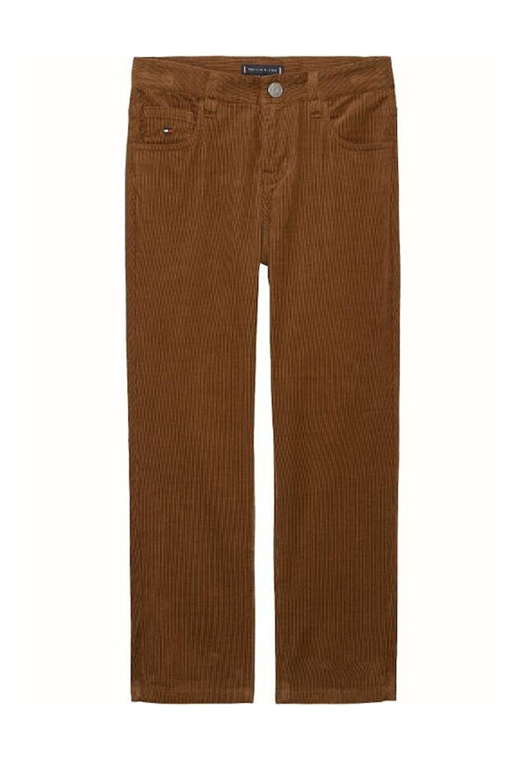 Pantalone marrone biscotto in velluto a coste