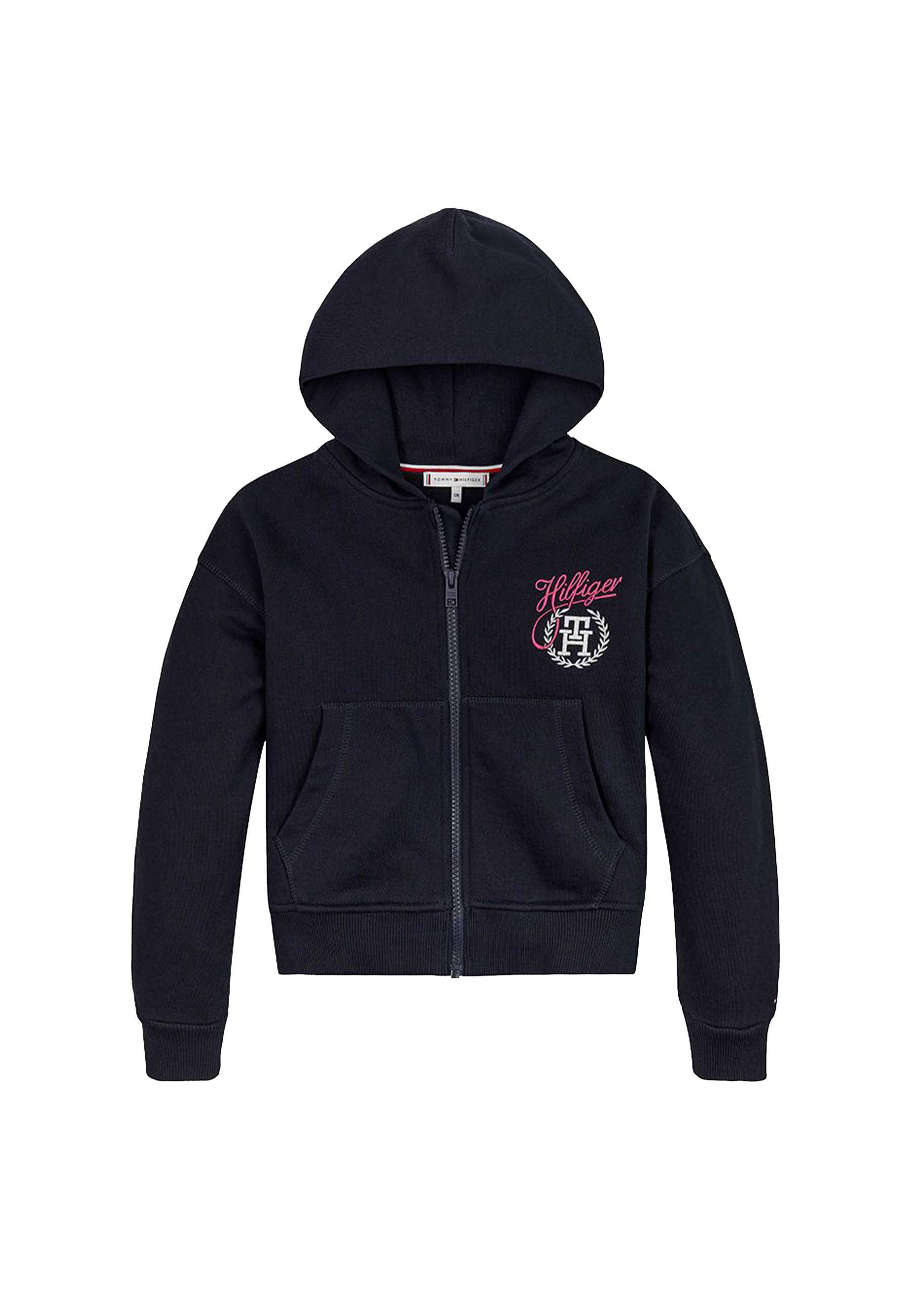 Felpa Full Zip Ricamata