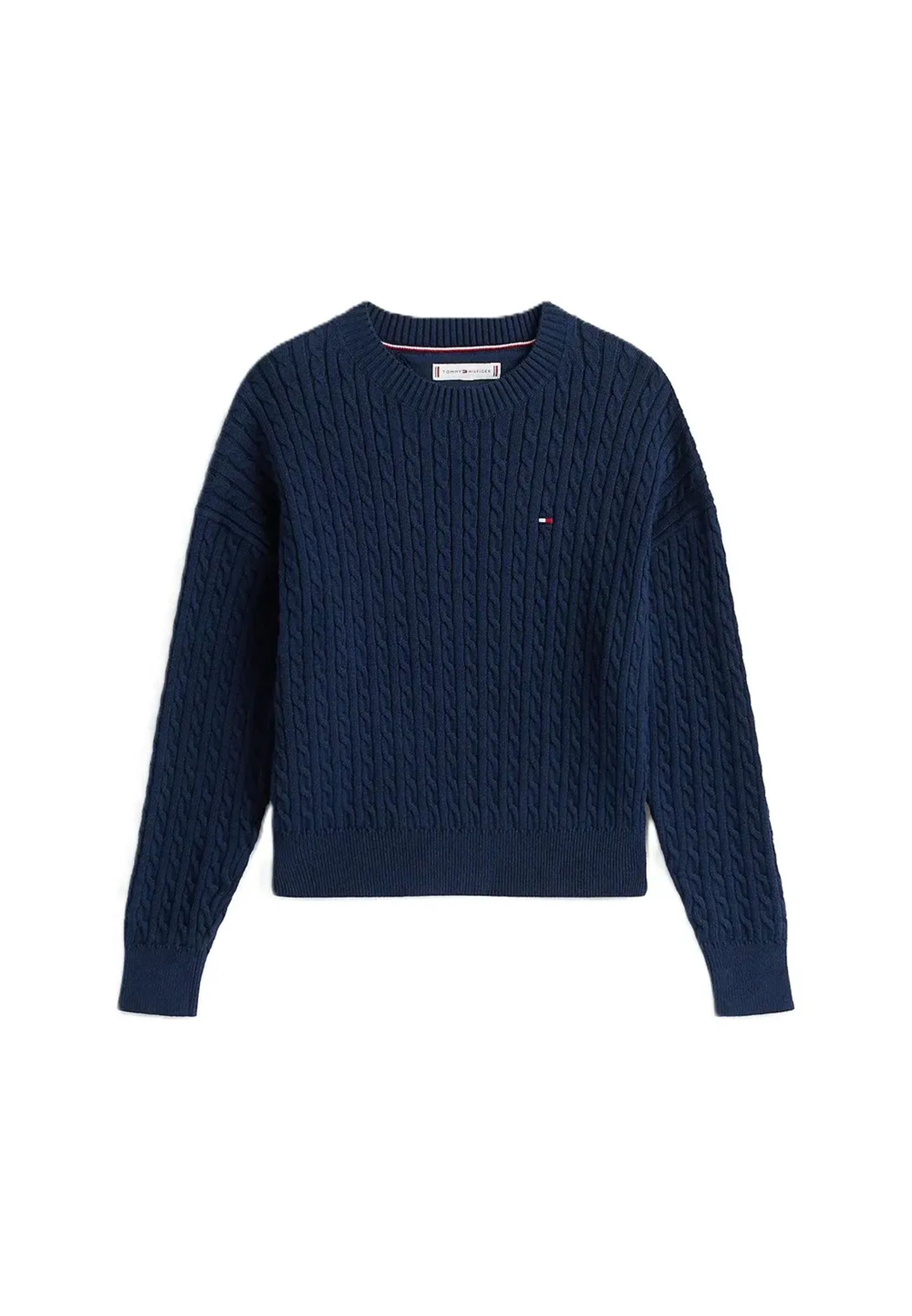 Maglia maglione a trecce