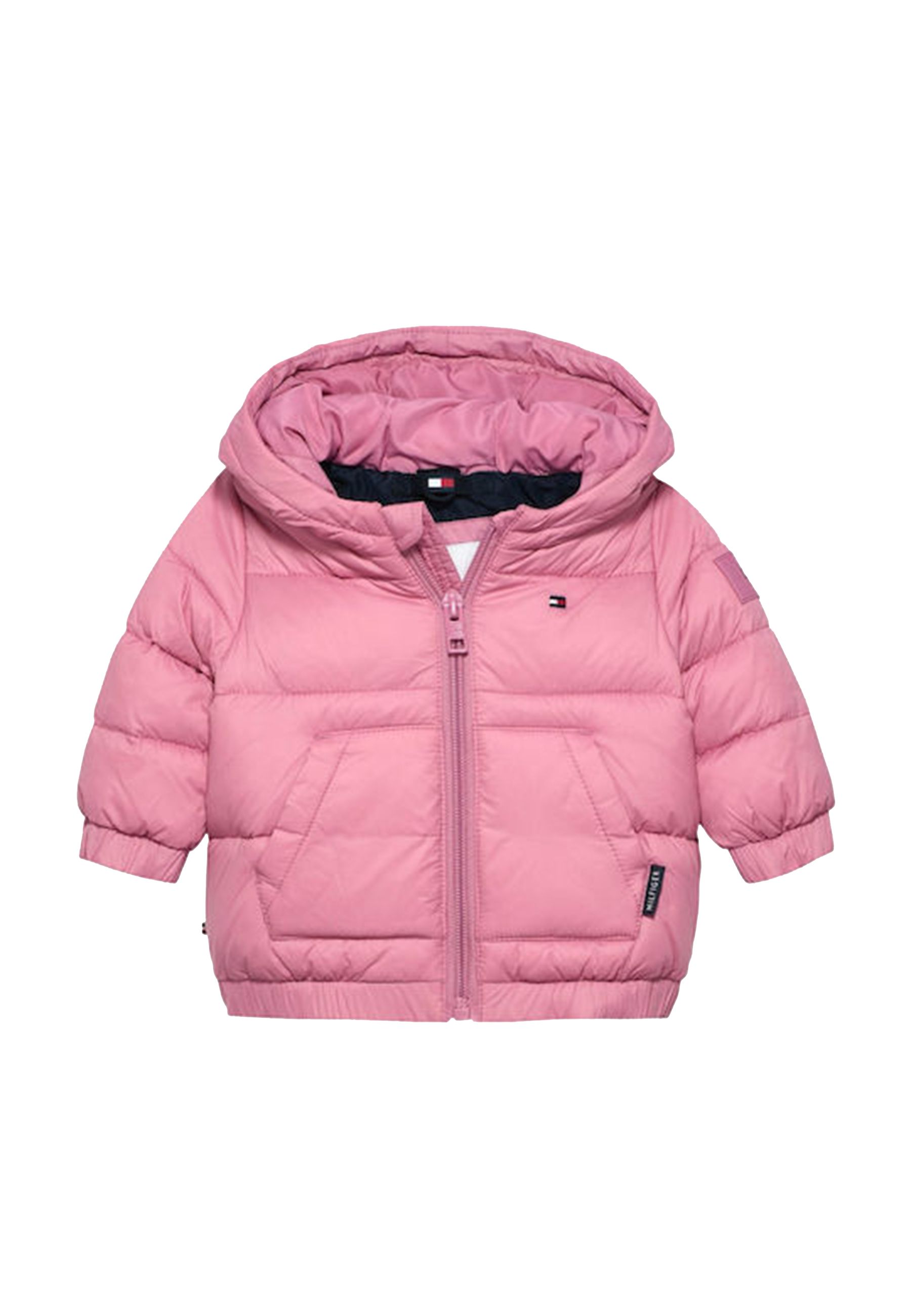 Giubbino rosa imbottito neonato con Cappuccio