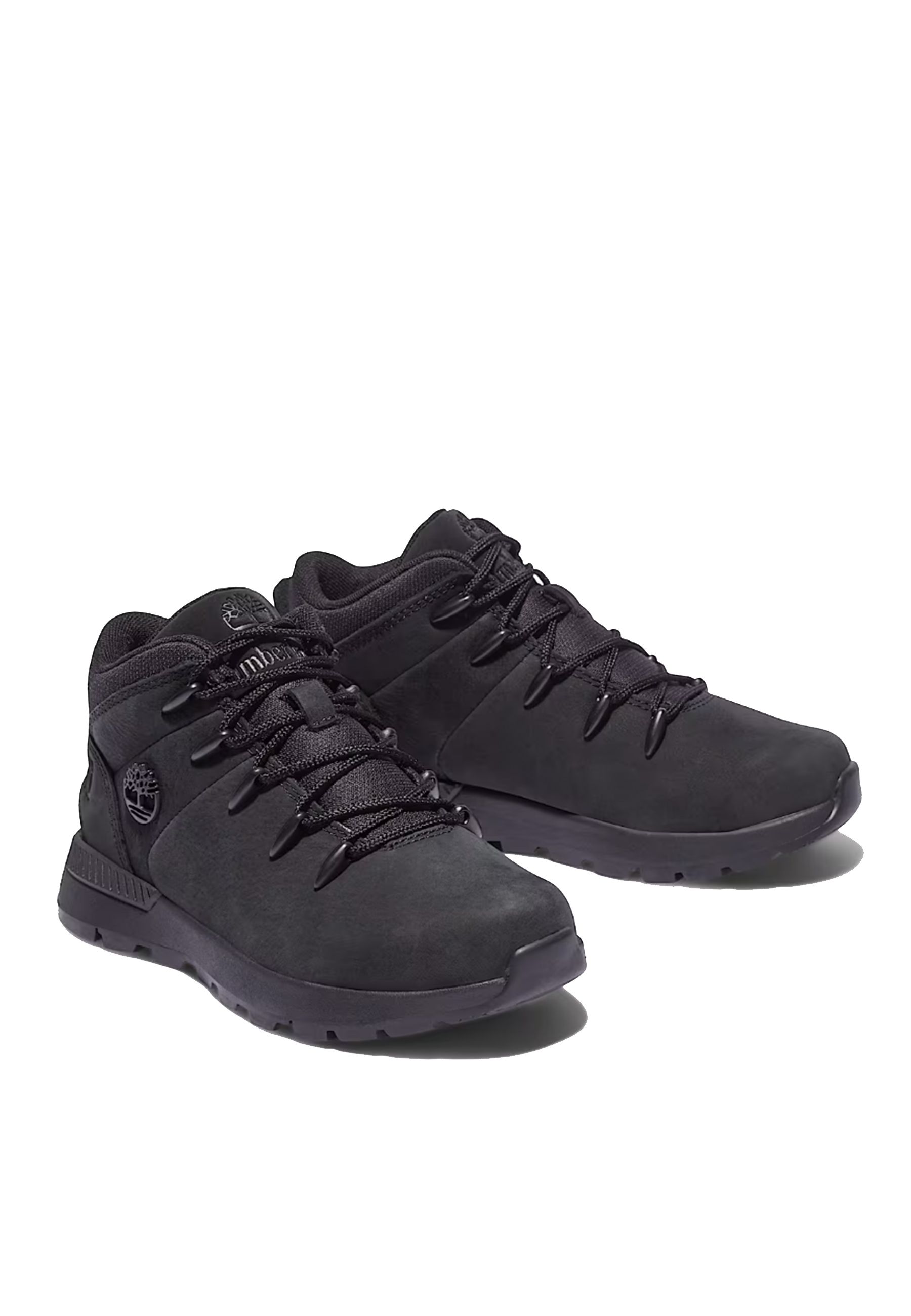 Scarponcino Sneaker Sprint Trekker Mid stringata nero intenso