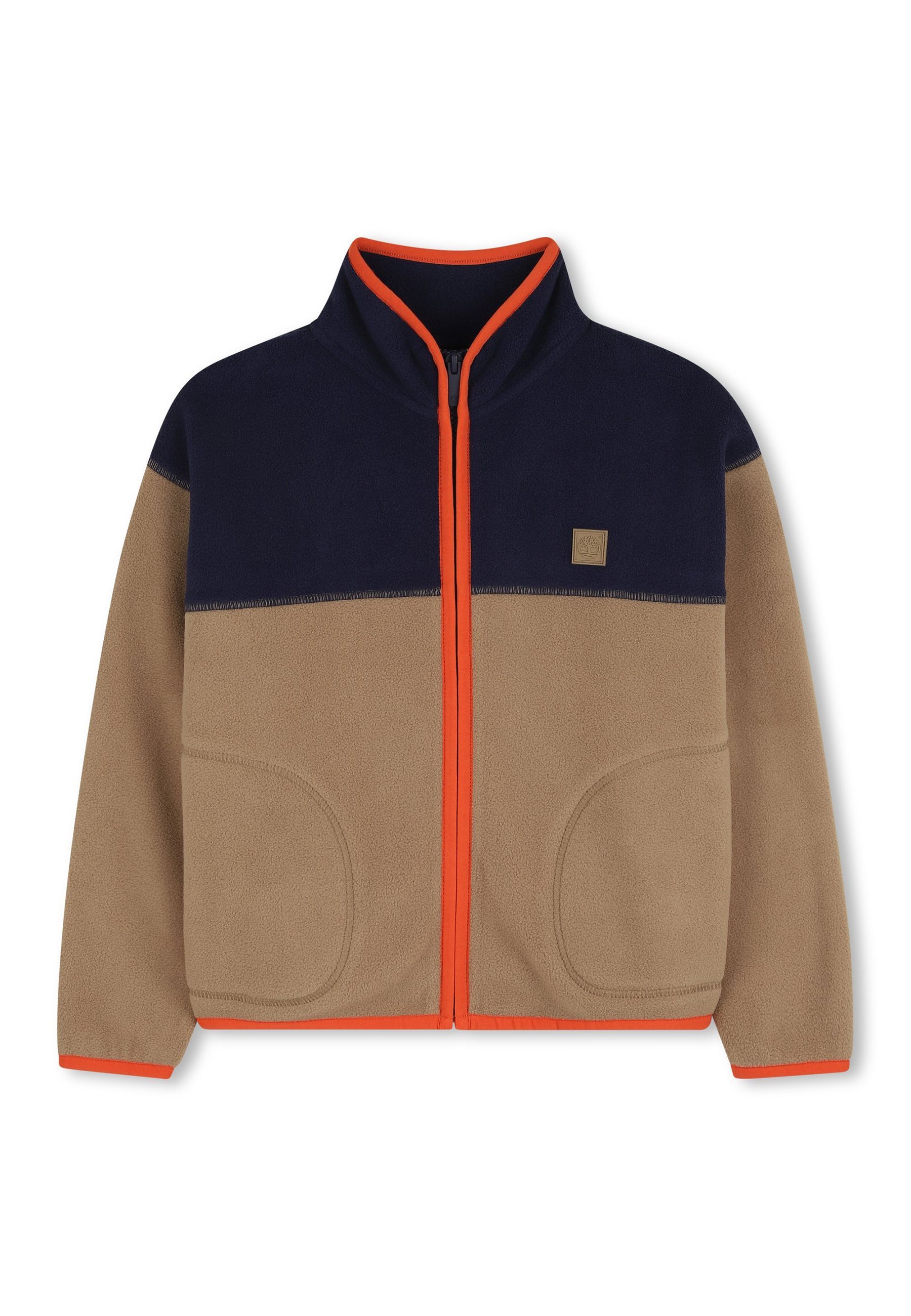 Maglia cardigan bicolore