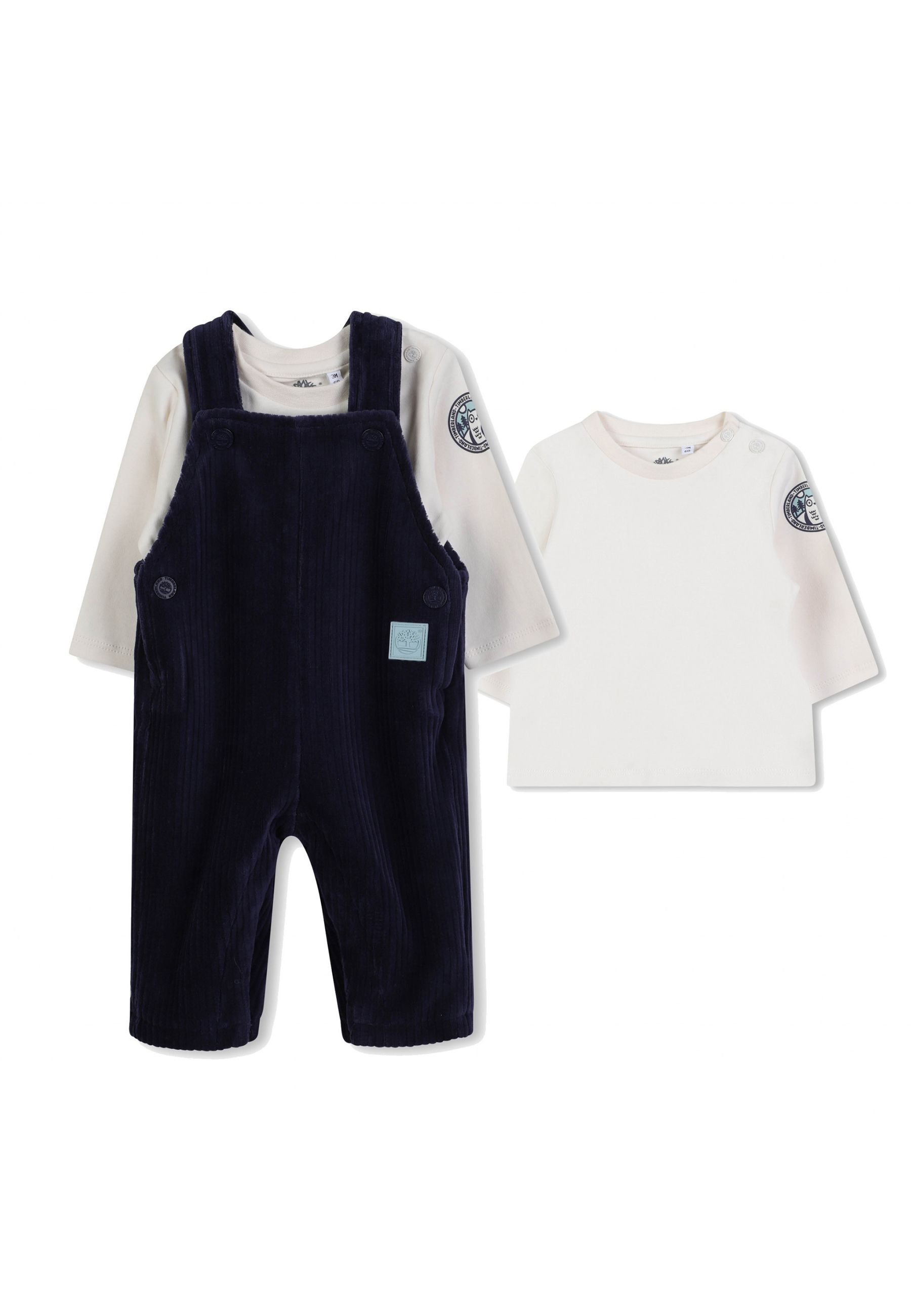 Completo Sportivo t-shirt in cotone biologico e salopette in velluto