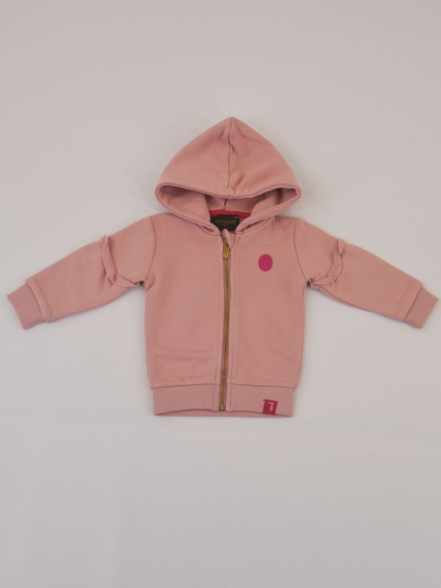 Felpa  full Zip con Mini Logo