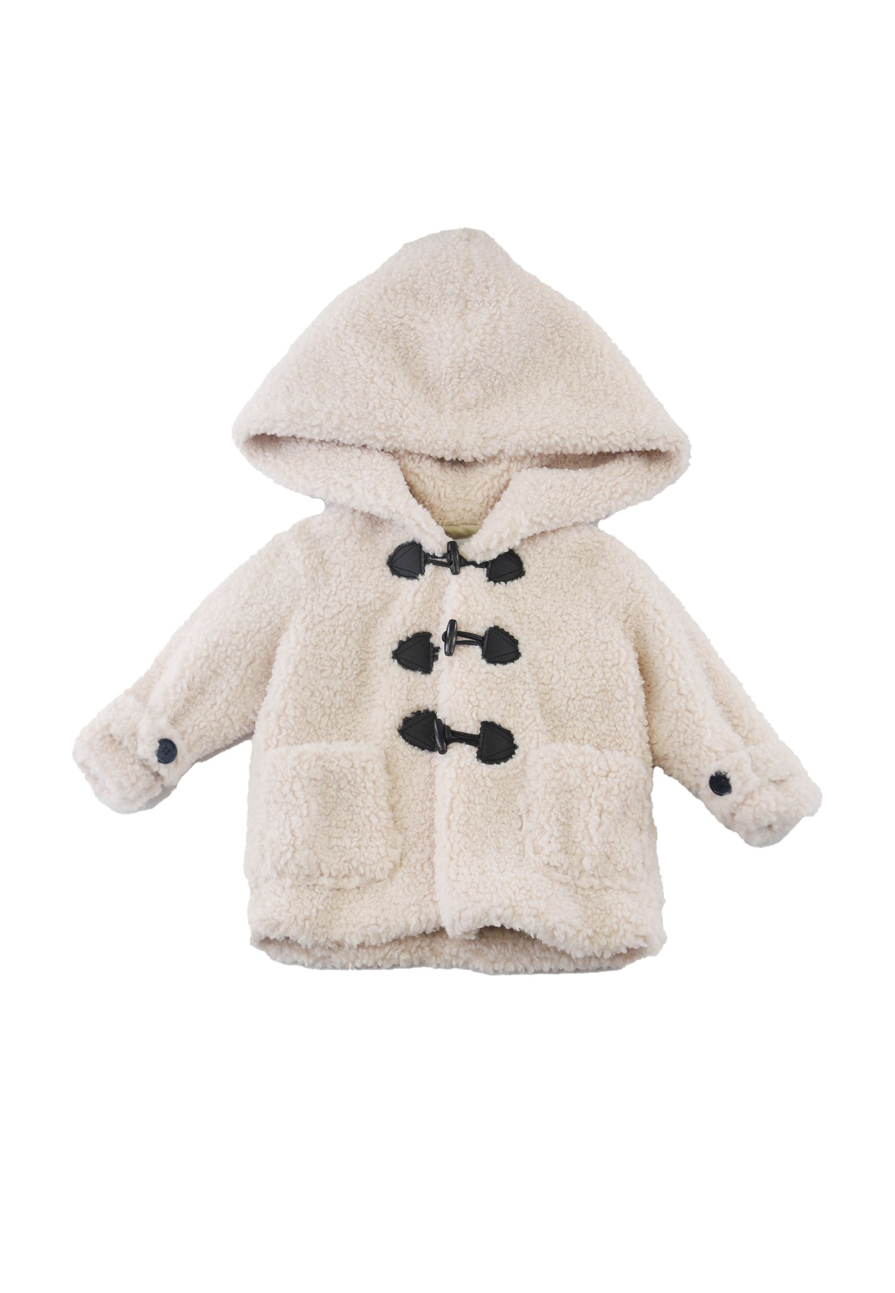 Pelliccia modello Teddy con cappuccio