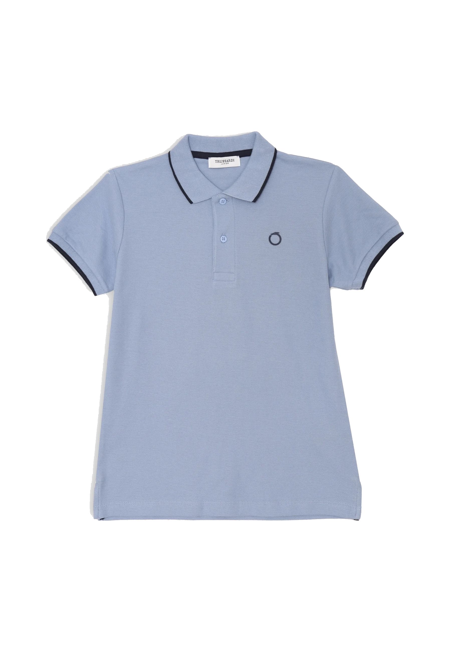 Polo in tessuto piquet Bianco Nero