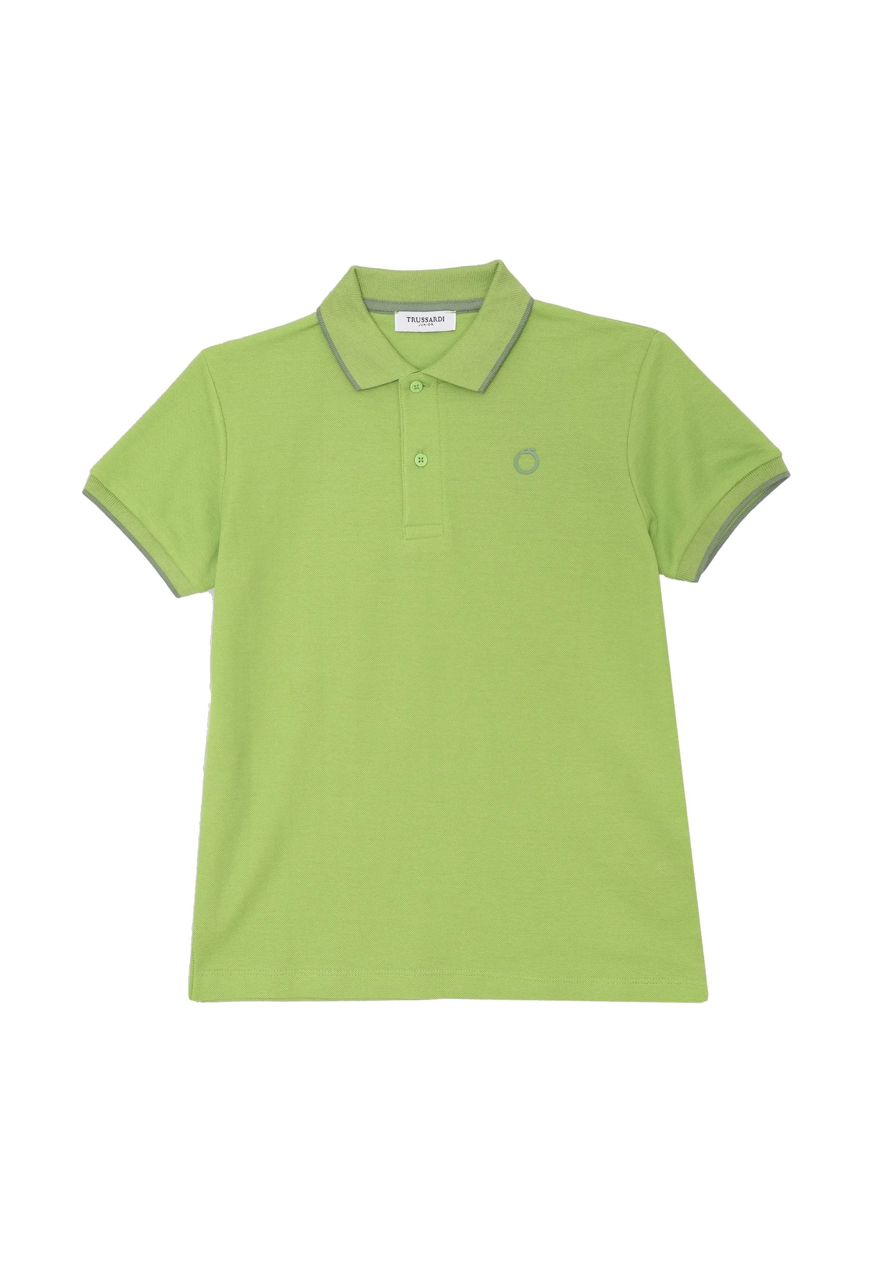 Polo in tessuto piquet Bianco Nero