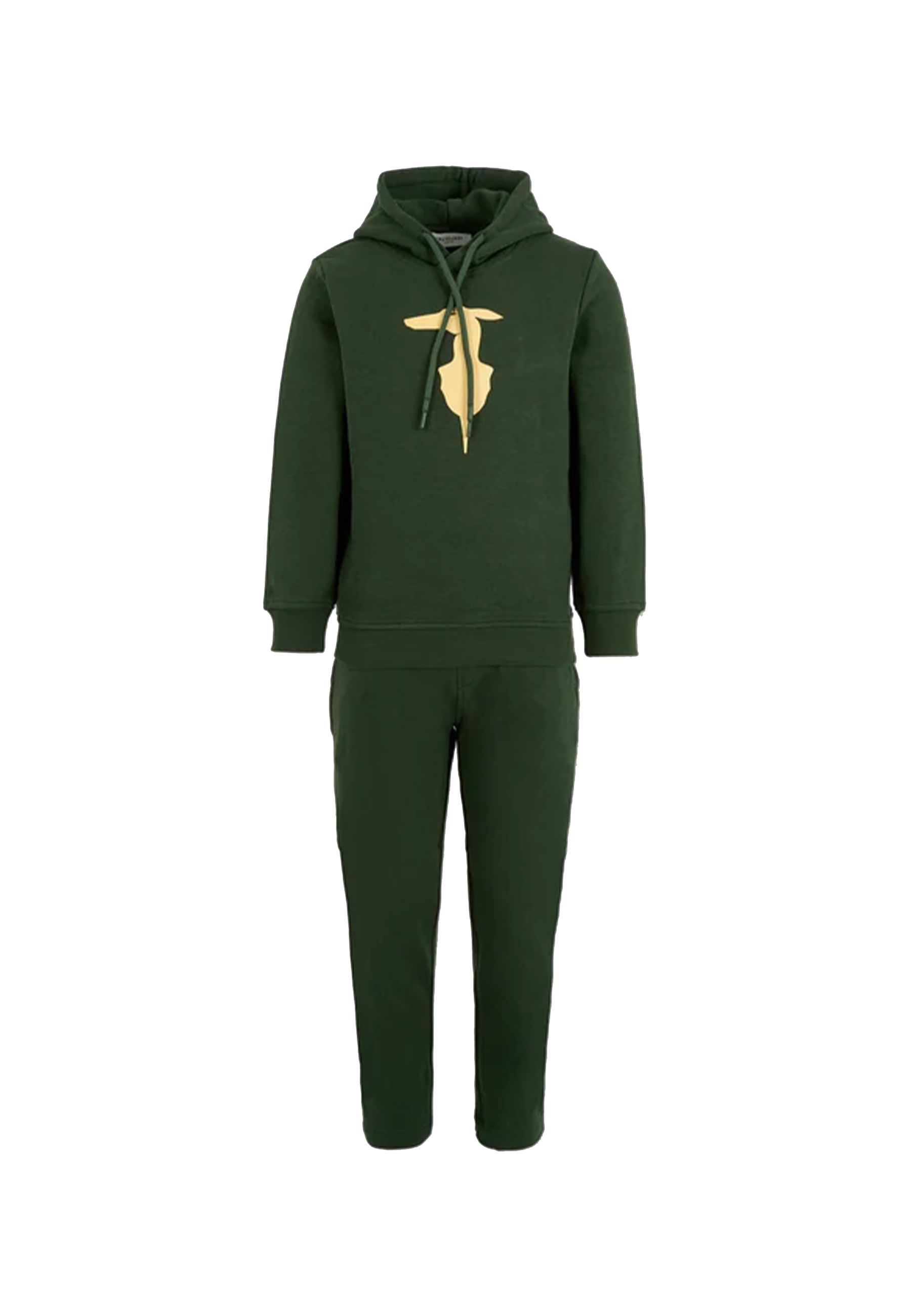 Completo Sportivo verde girocollo con Pantalone