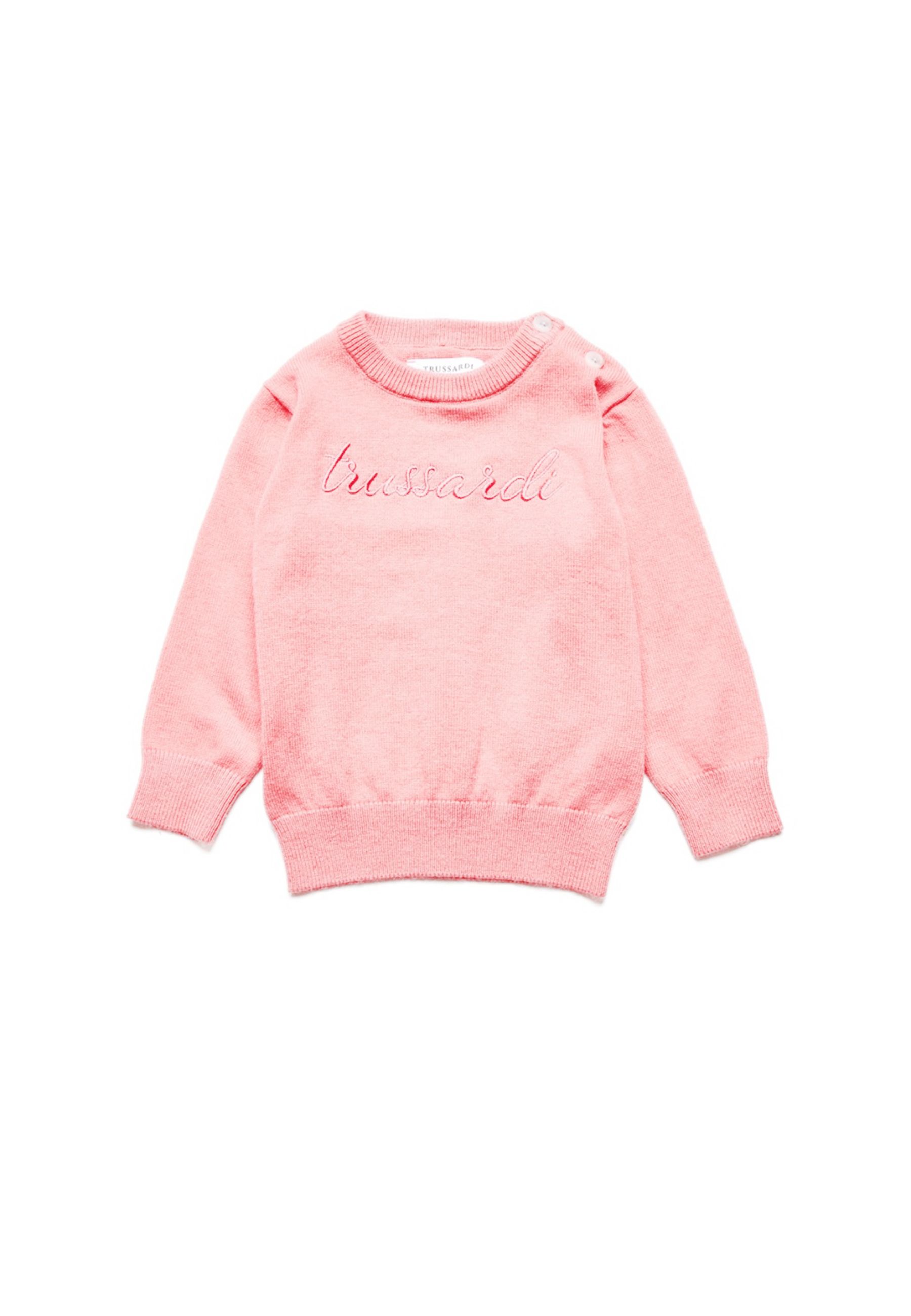 Maglia girocollo con Logo ricamato
