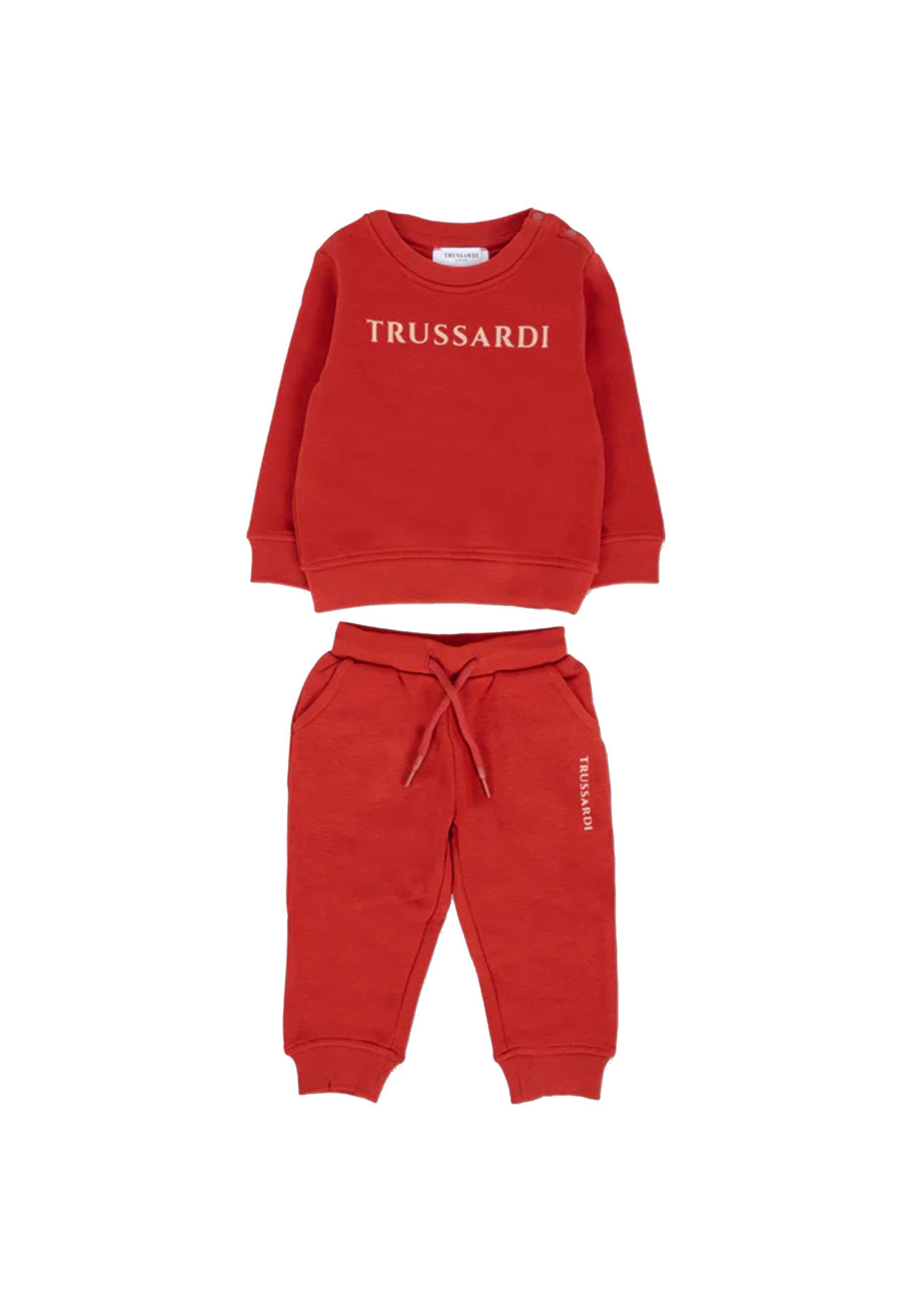 Completo Sportivo Rosso girocollo con Pantalone
