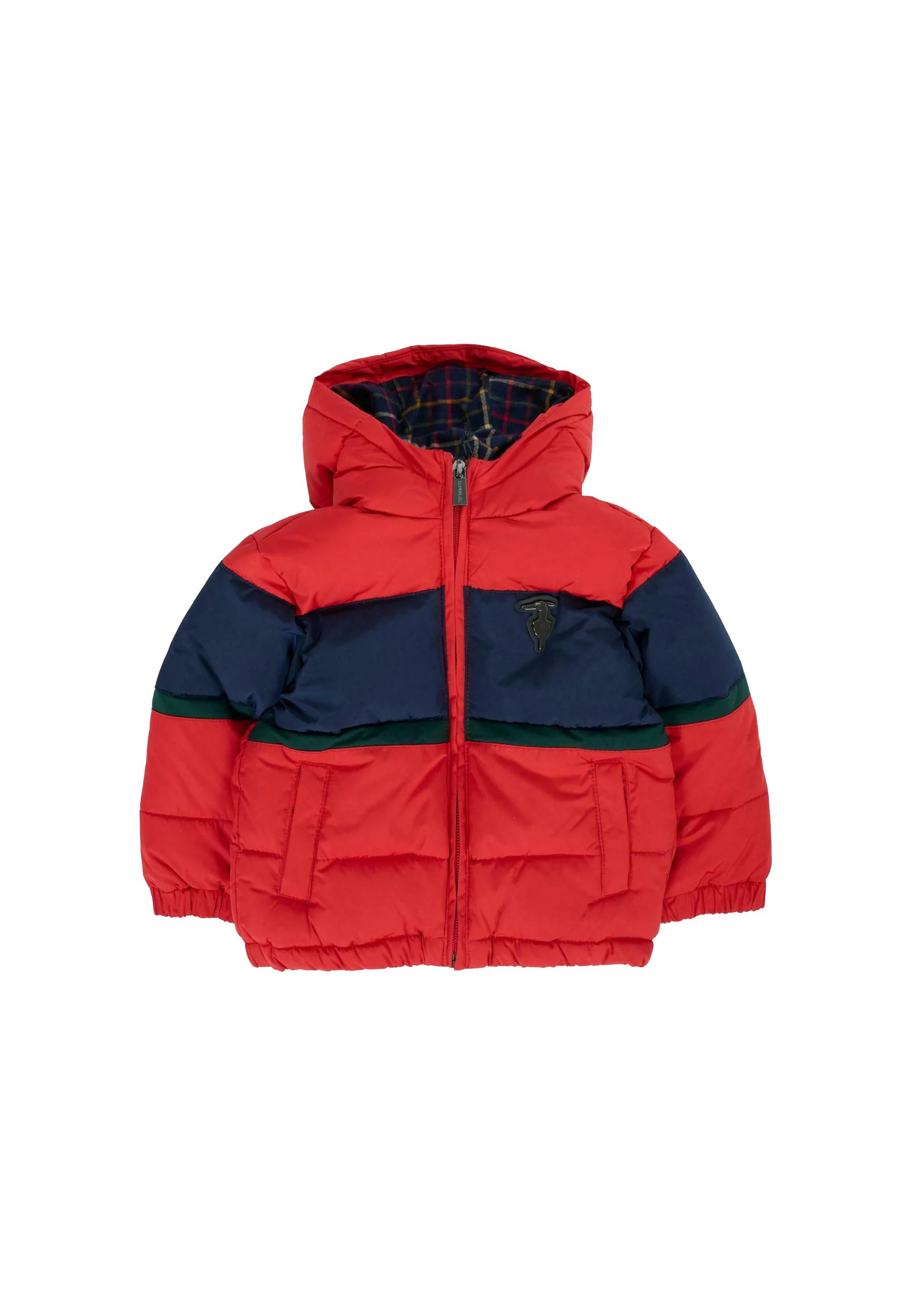 Giubbino Bicolore Neonato Blu e Rosso