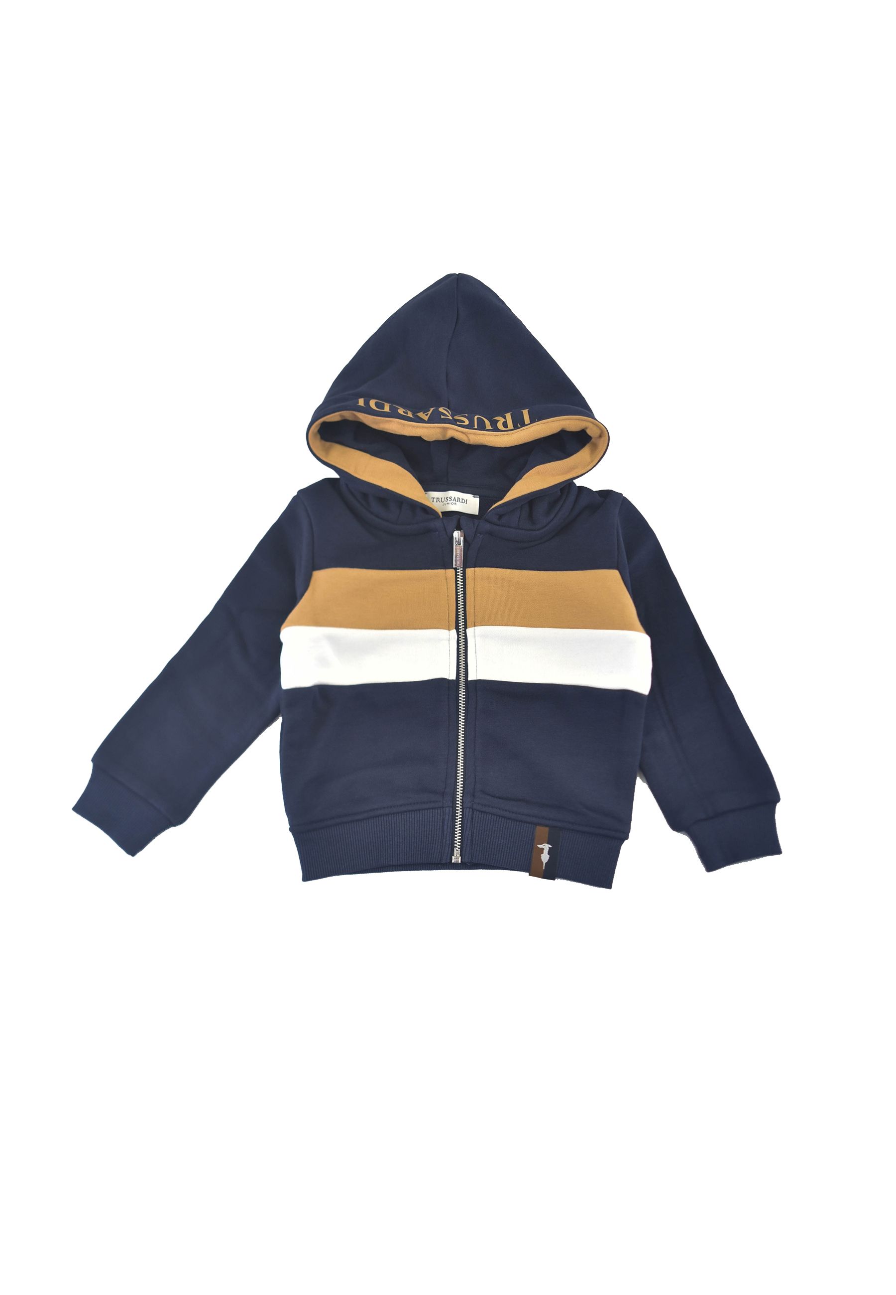Felpa cardigan full zip multicolore