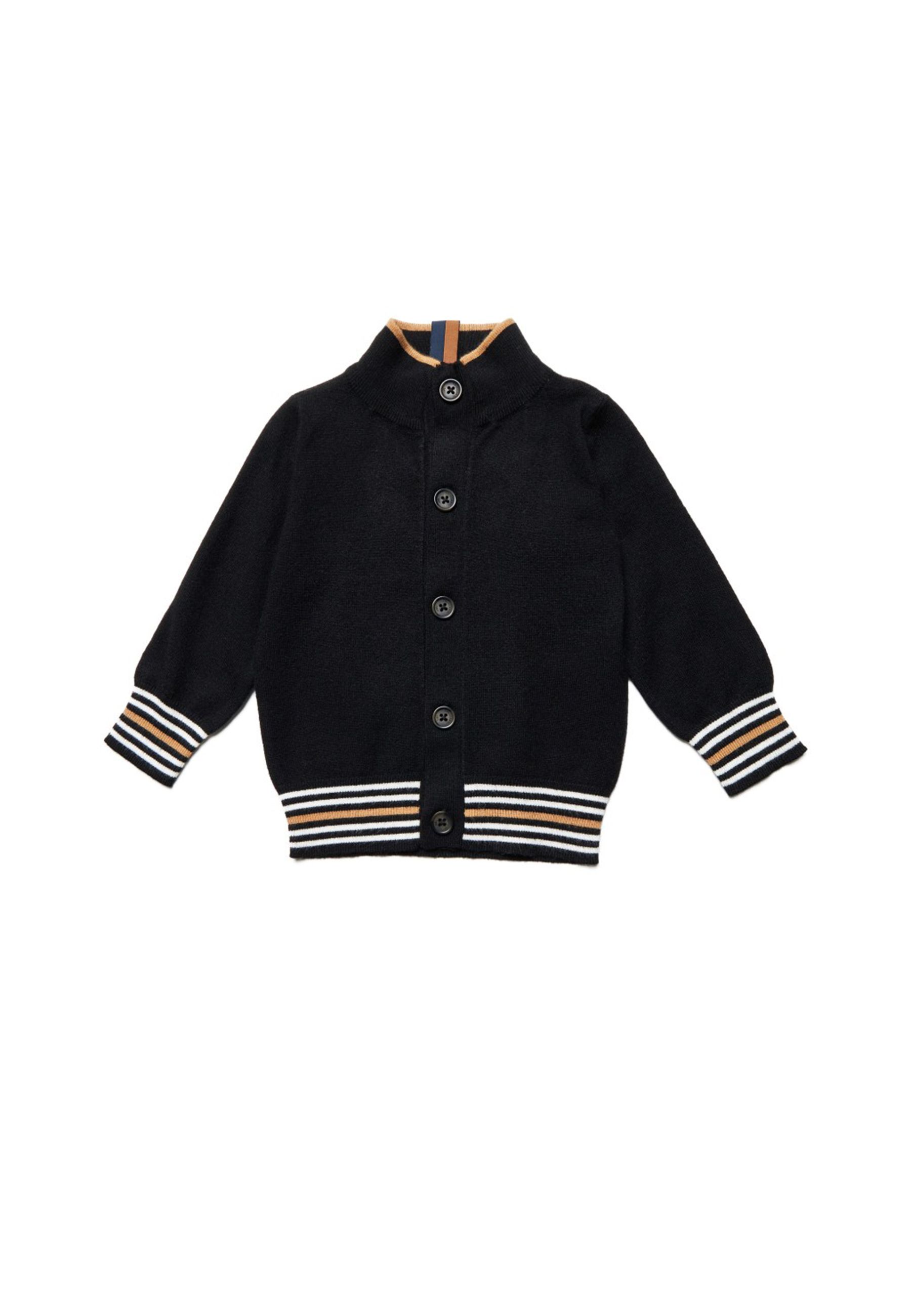 Maglia cardigan per neonato blu