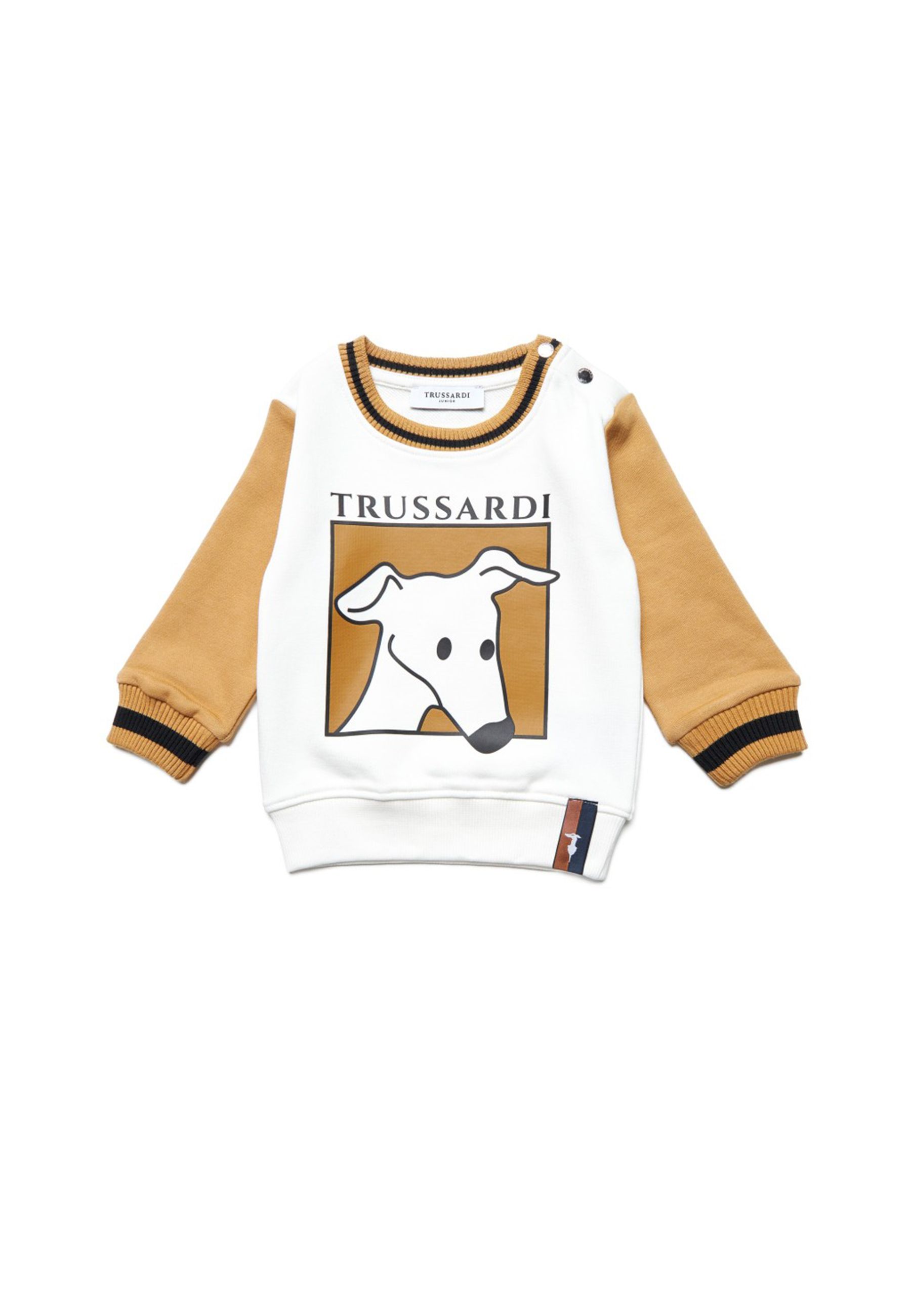 Felpa girocollo con maxi Logo stampato