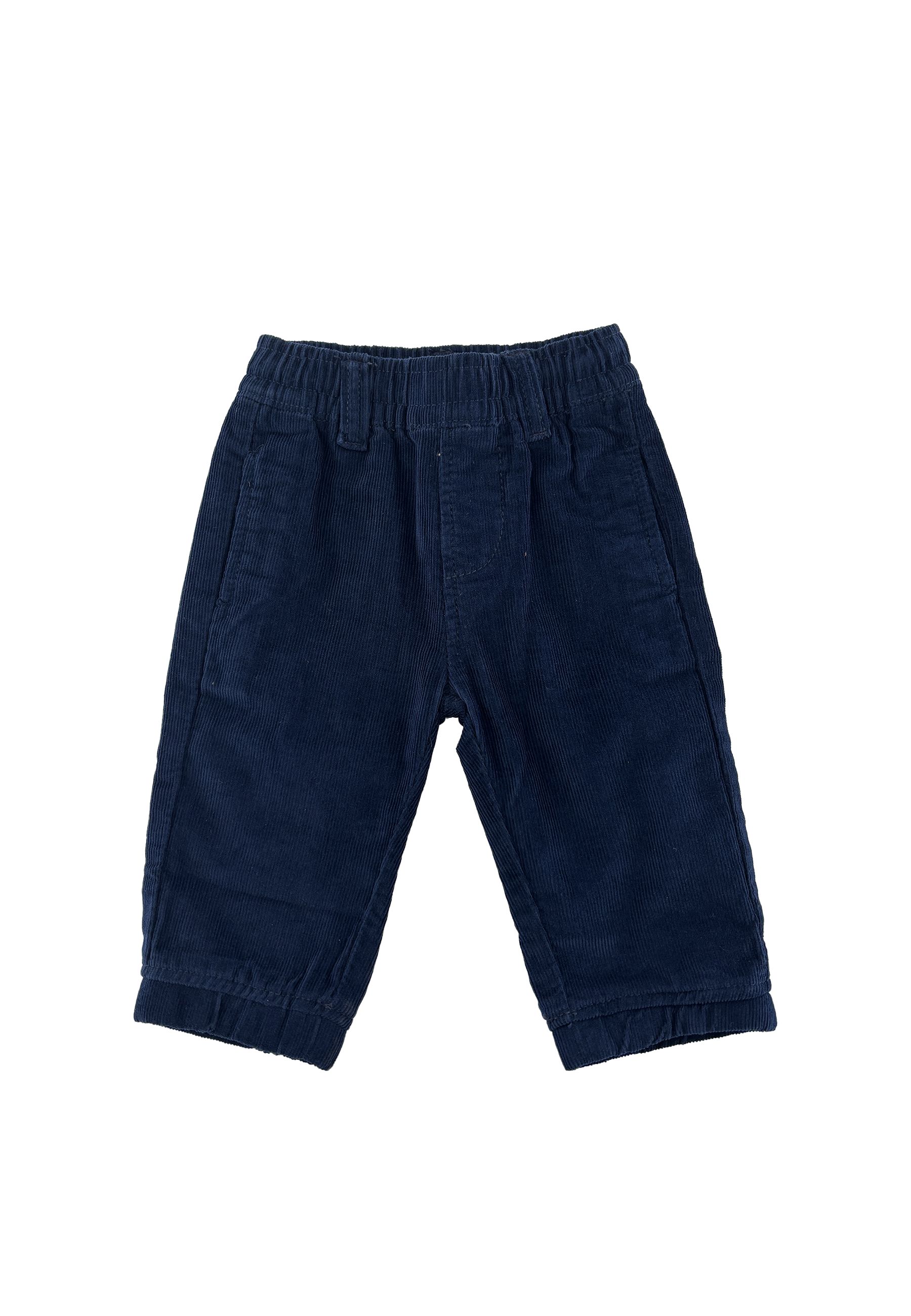 Pantalone tinta unita con elastico e cordino