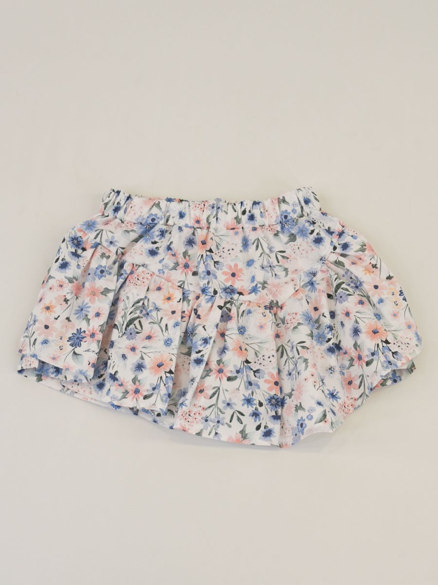 Shorts in cotone con stampa fiorata