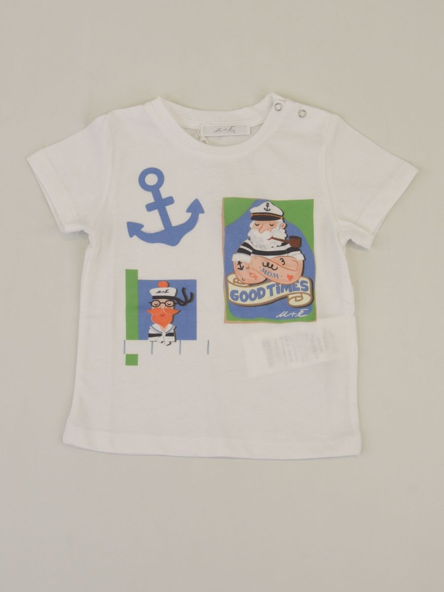 T-shirt manica corta con Stampa Marinaio