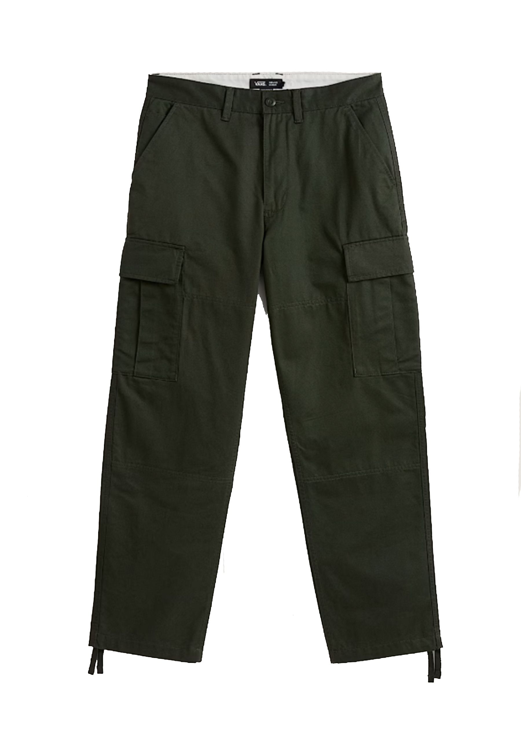 Pantalone neri tinta unita per ragazzi con tasche cargo