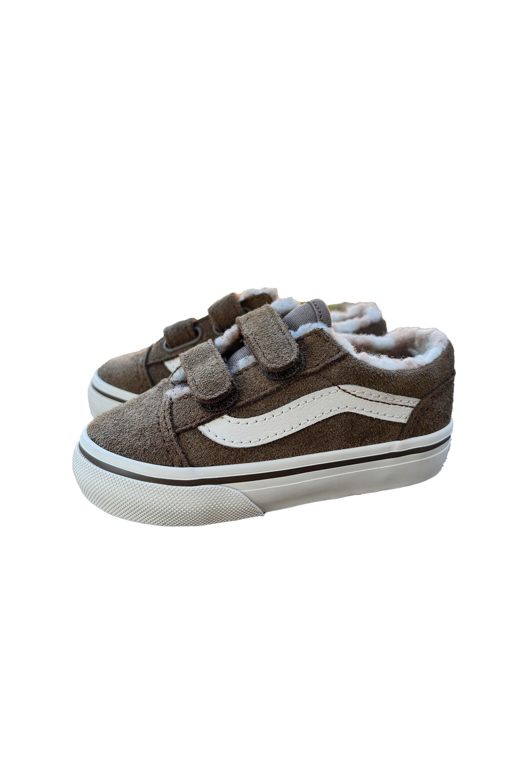 Sneakers Old Skool V COZY a strappo marrone sepia