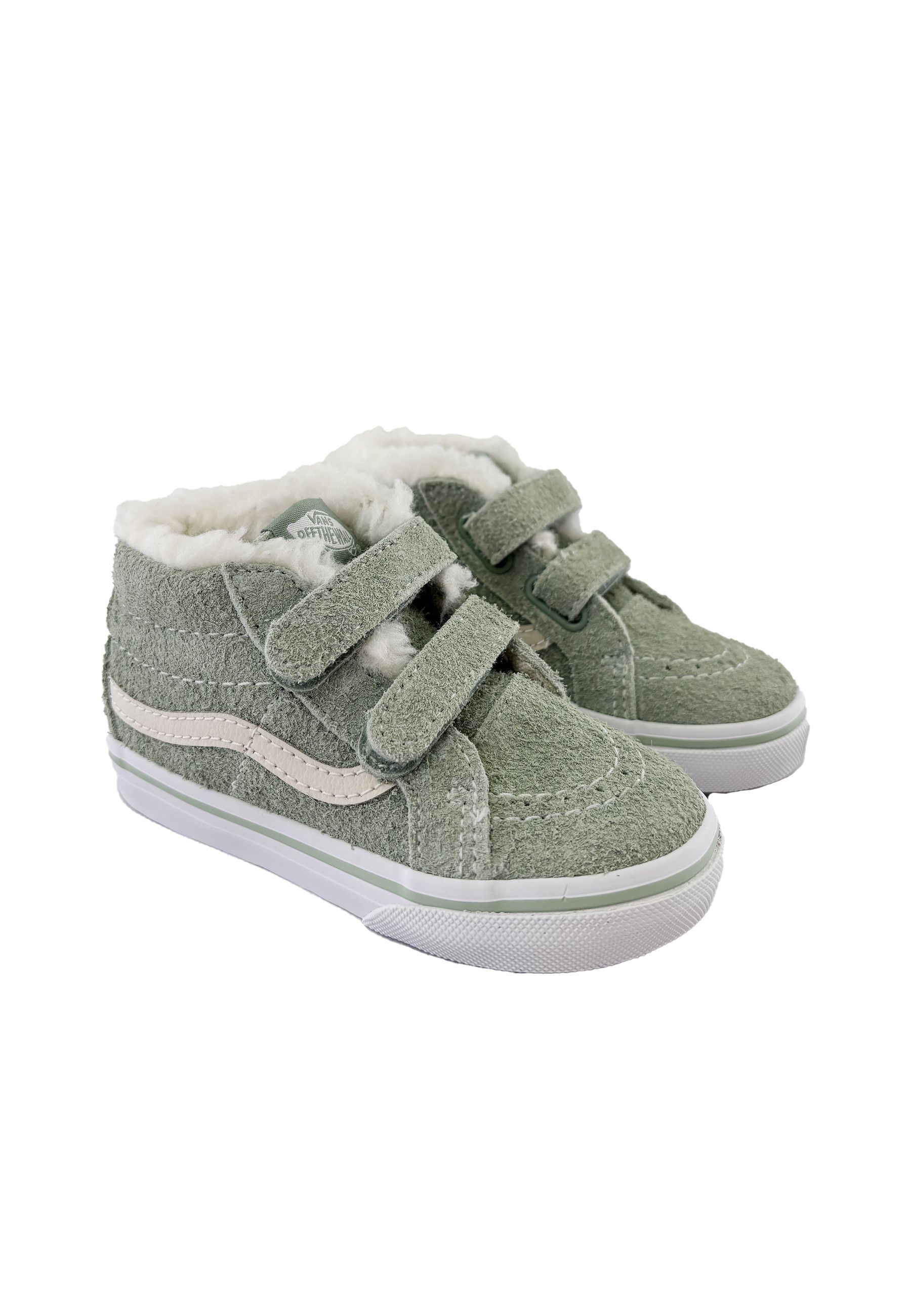 Sneakers SK8-Mid Reissue V SUEDE SHERPA verde