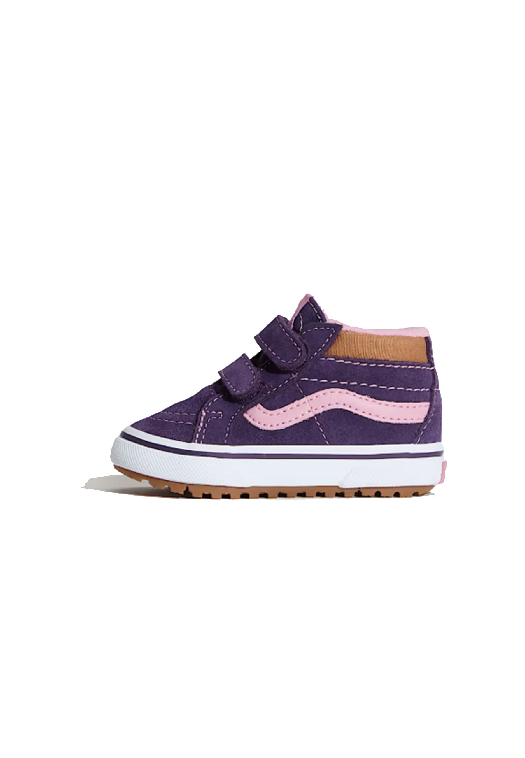 Sneakers strappi mid pelle Blu
