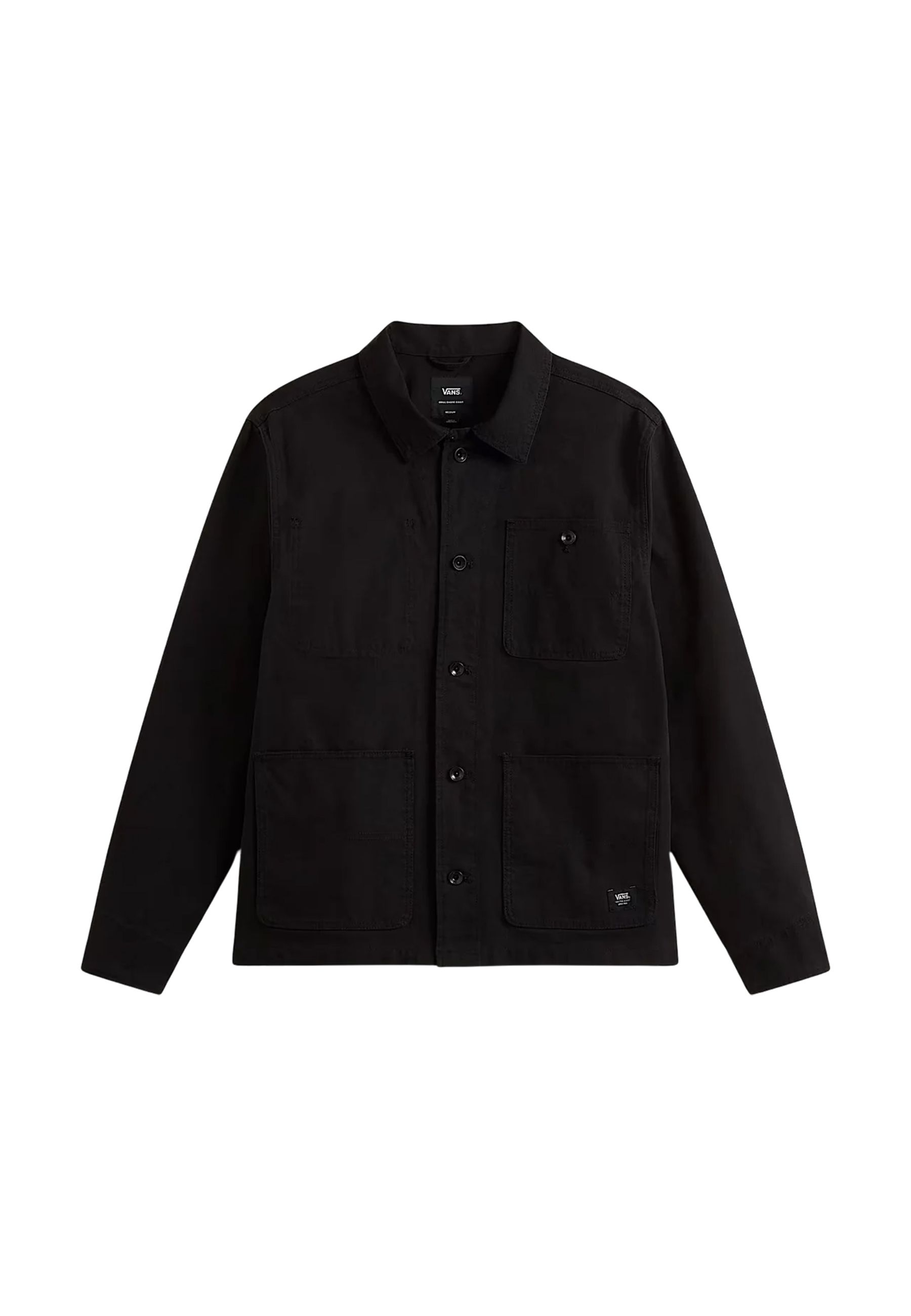 Giubbino Adulto Camicia Nero con Bottoni