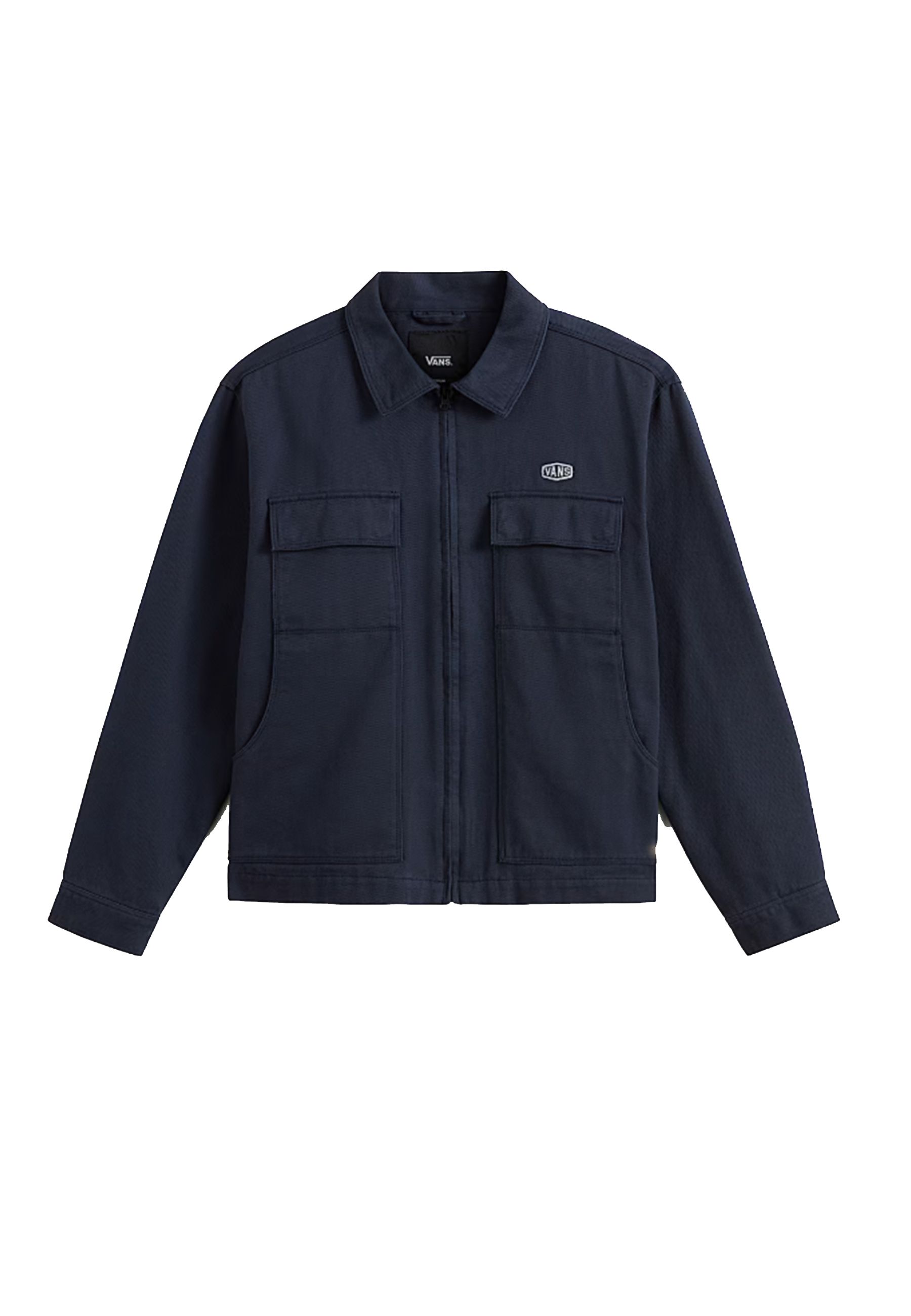 Giubbino Adulto  Camicia Zip in tessuto Blu Parisian